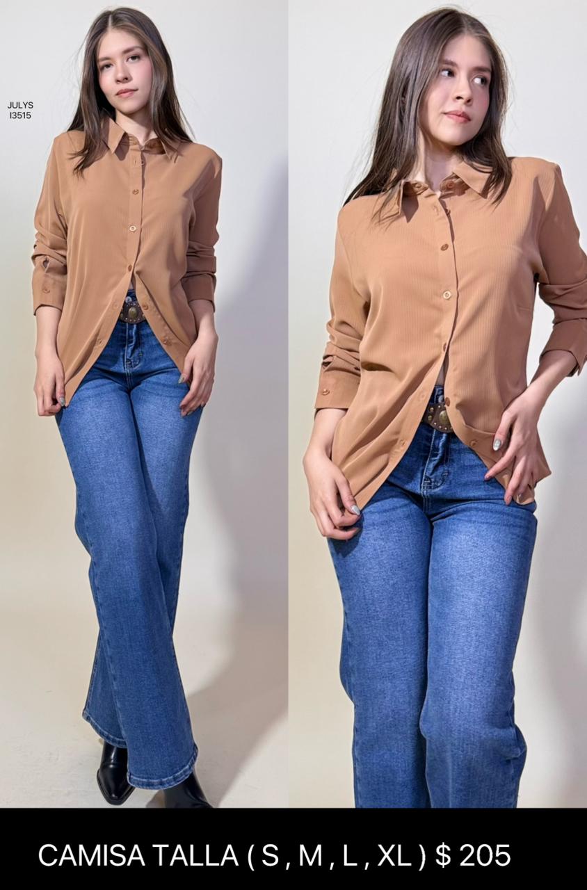 Camisa Blanca Manga Larga