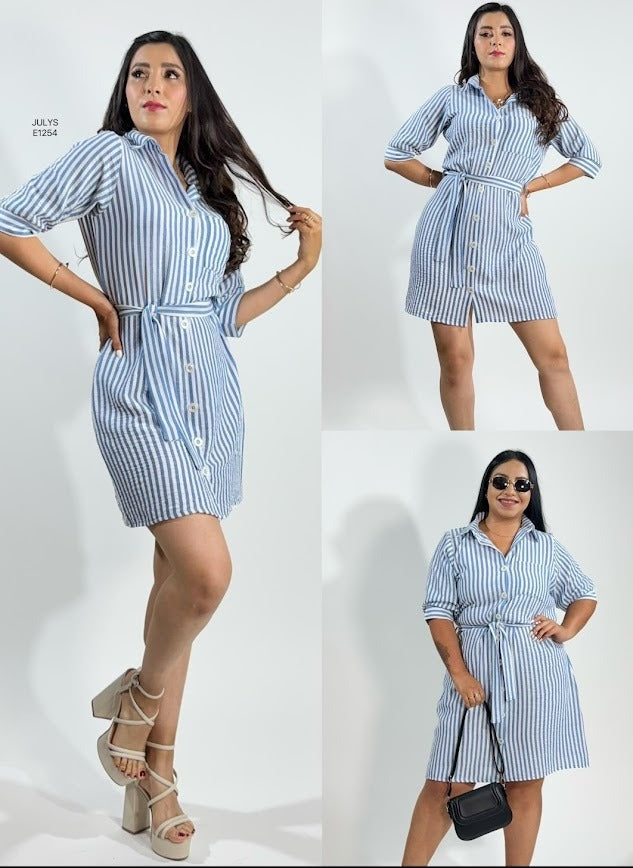 VESTIDO RAYADO