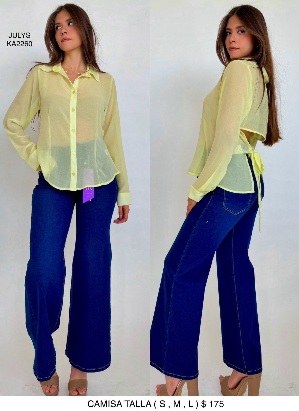 CAMISA ESPALDA ABIERTA