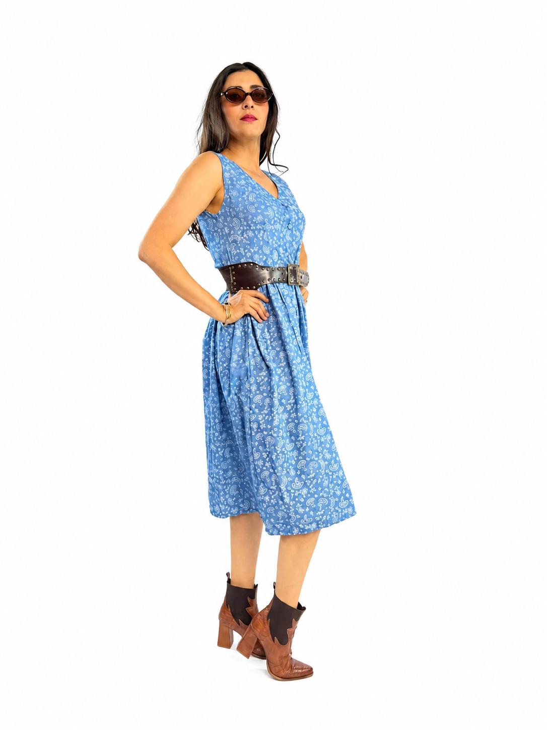 VESTIDO MEZCLILLA BOTONES