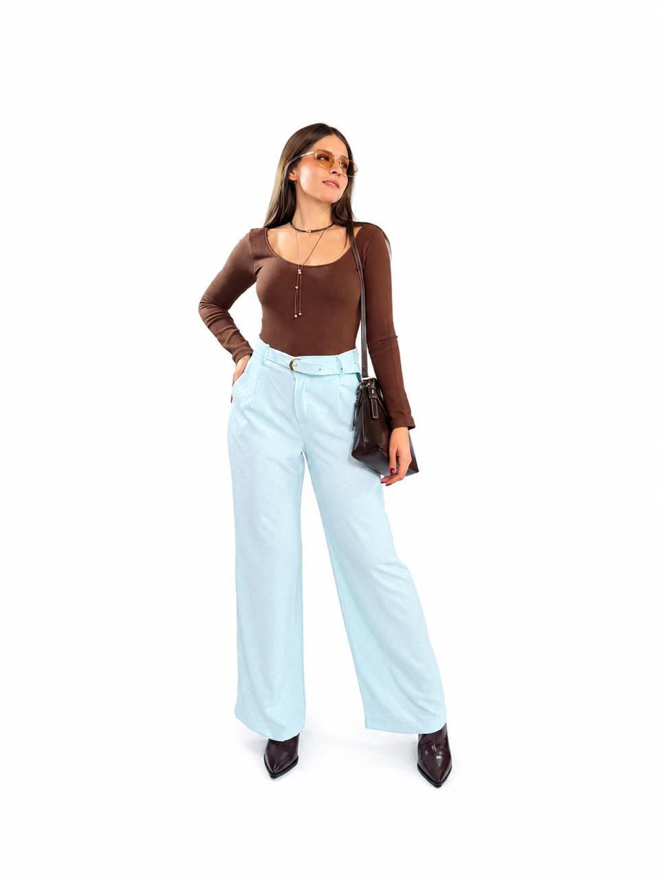 PANTALON BRILLOS C/CINTO