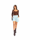 SHORT DE BRILLOS C/CINTO