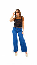 BLUSA ENCAJE C/T-SHIRT M/CORTA