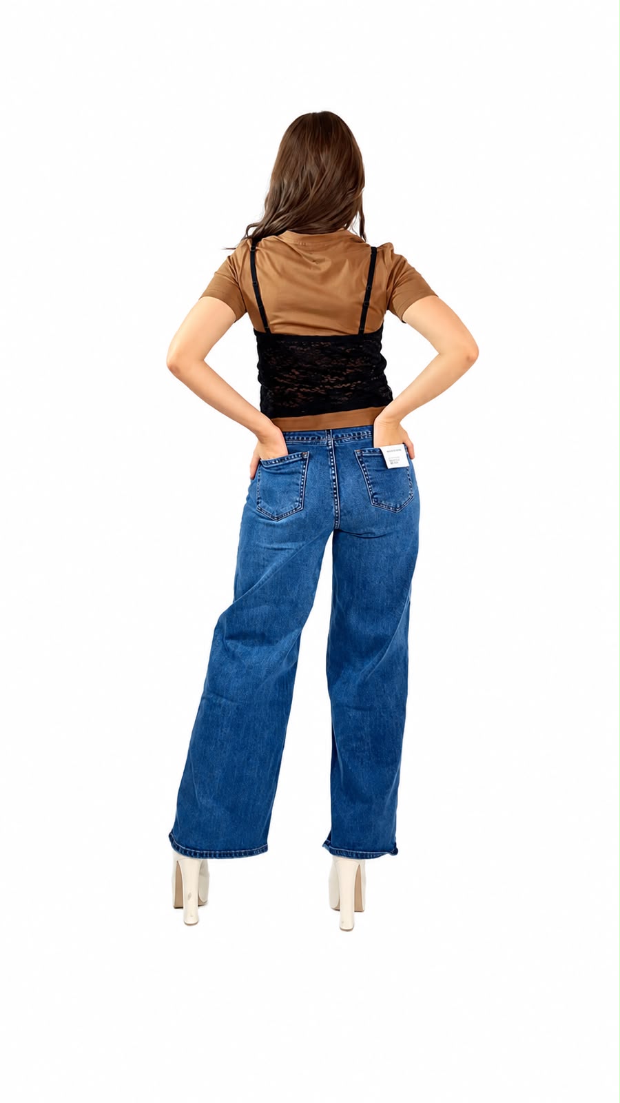 BLUSA ENCAJE C/T-SHIRT M/CORTA