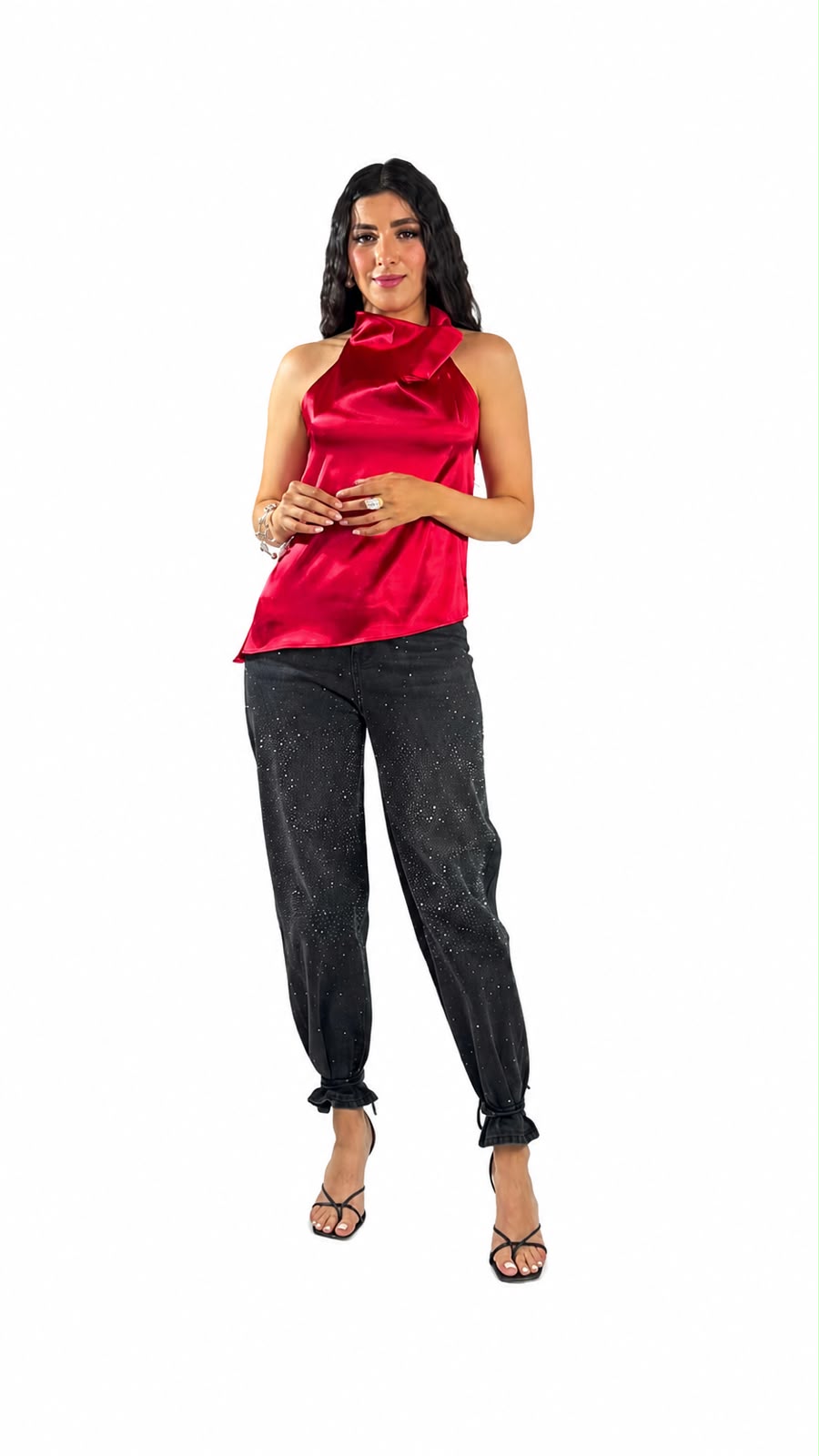 BLUSA SATIN RESORTE