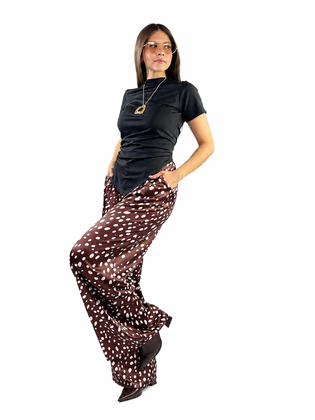 BLUSA M/CORTA SESGADA