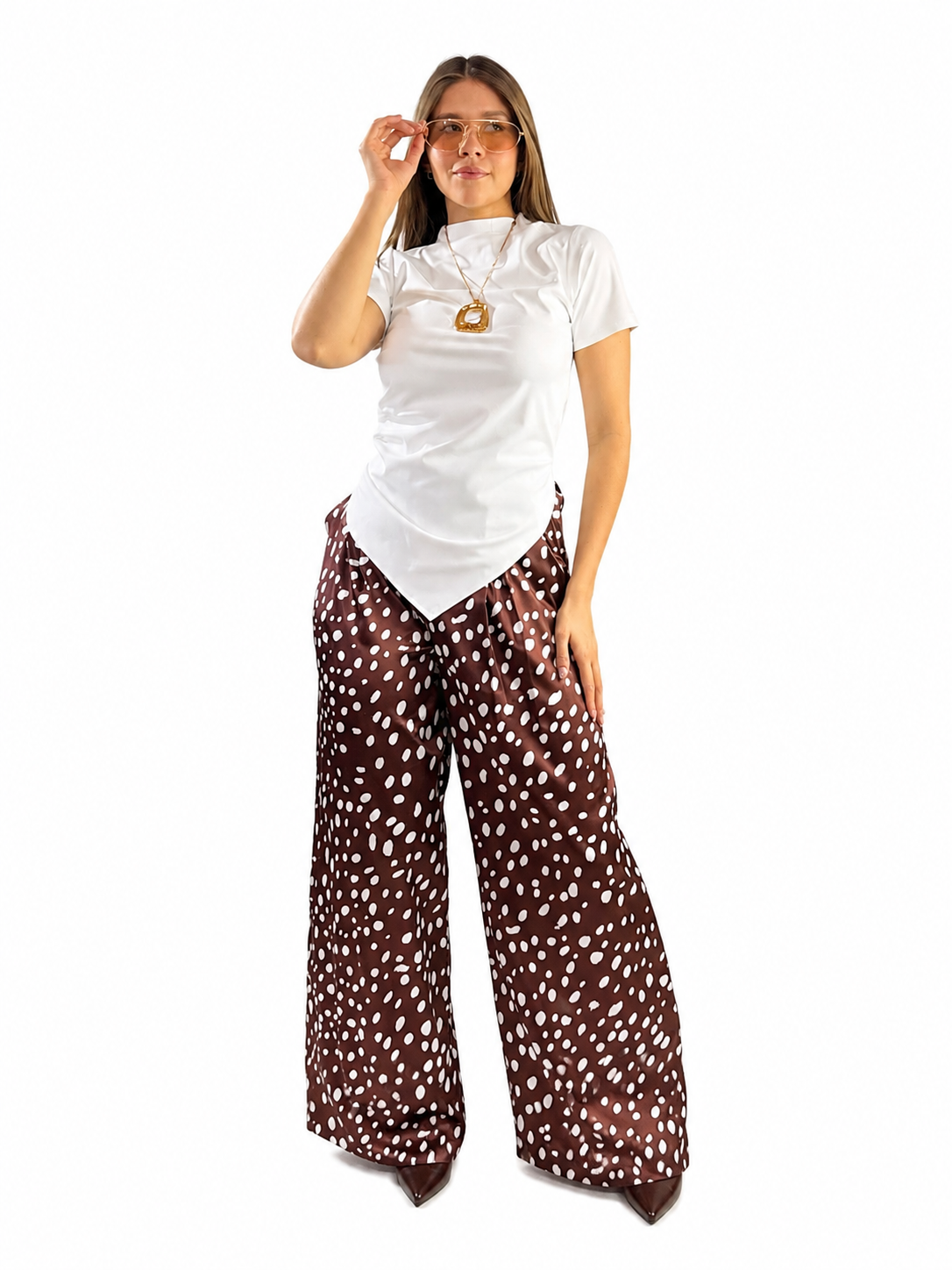 BLUSA M/CORTA SESGADA