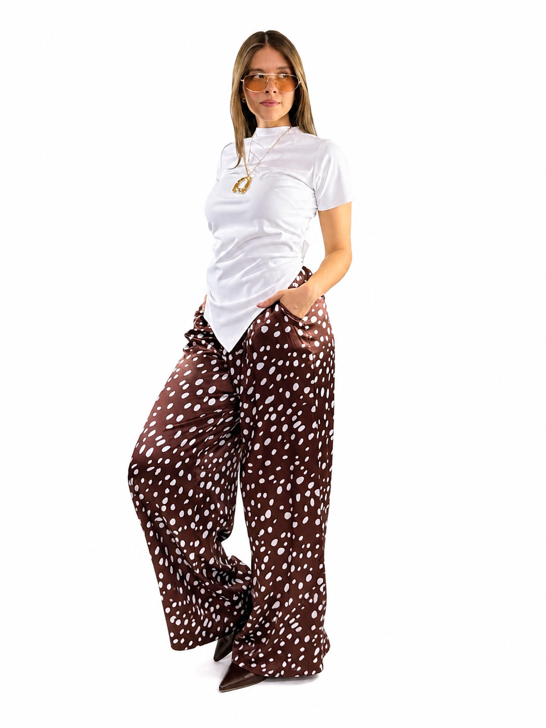 BLUSA M/CORTA SESGADA
