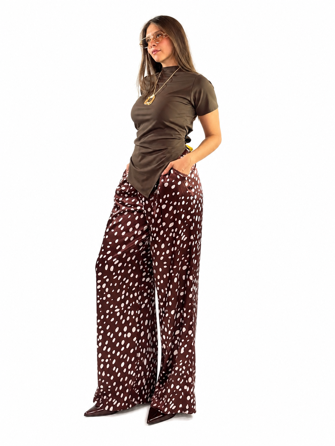 BLUSA M/CORTA SESGADA