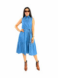 VESTIDO MEZCLILLA CINTO