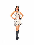 VESTIDO ESTRAPLE BOLAS