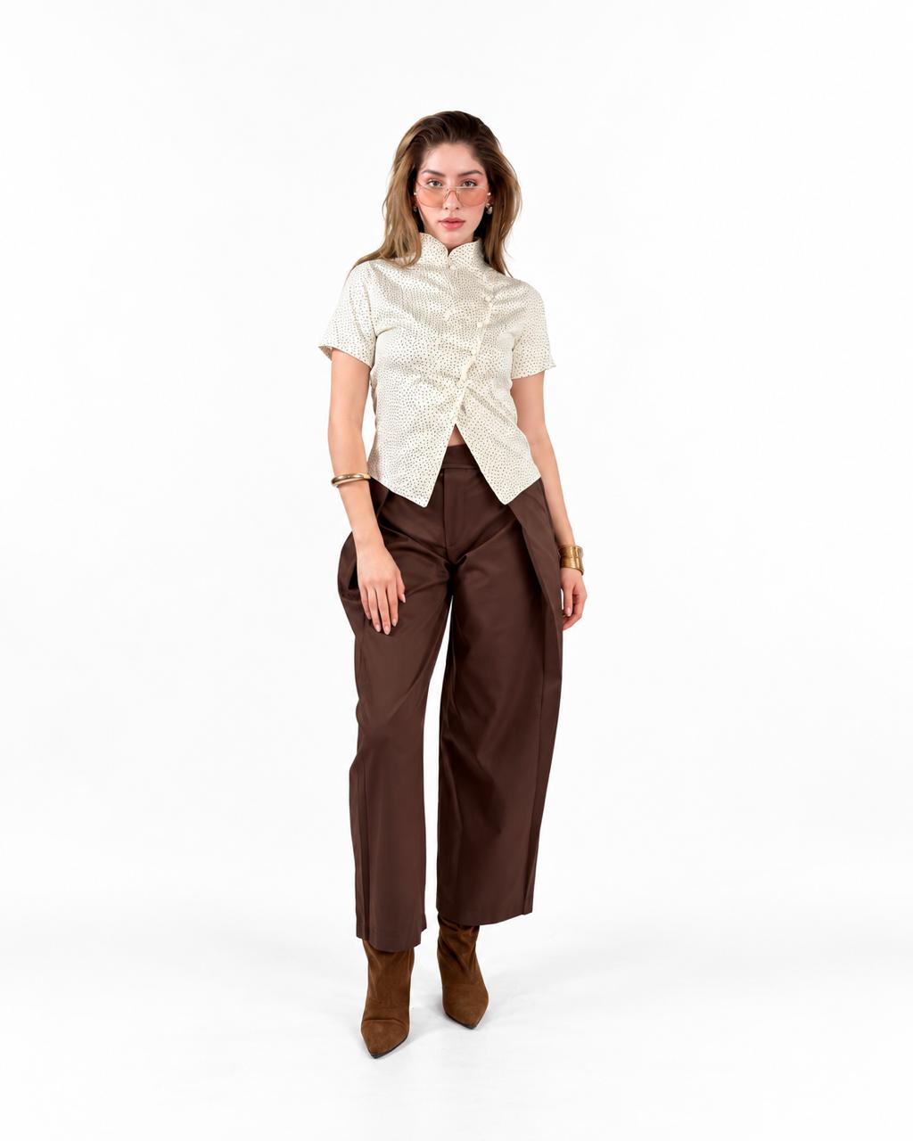 BLUSA BOTONES CRUZADA