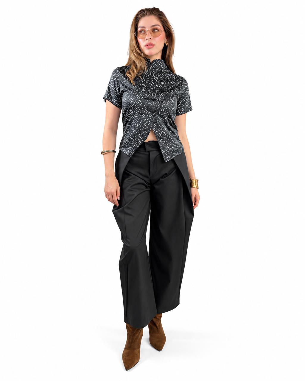BLUSA BOTONES CRUZADA