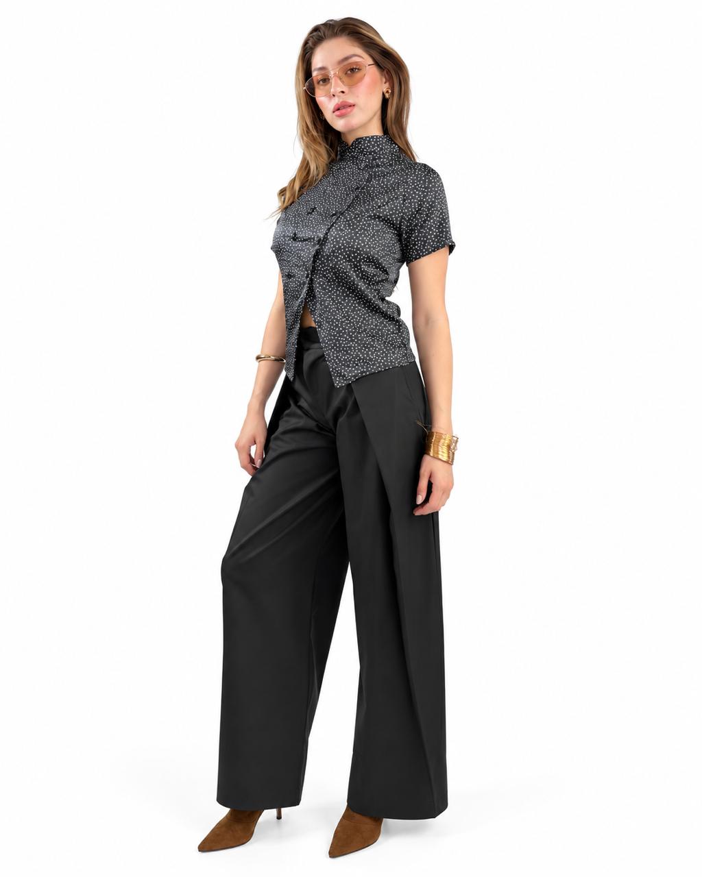 BLUSA BOTONES CRUZADA
