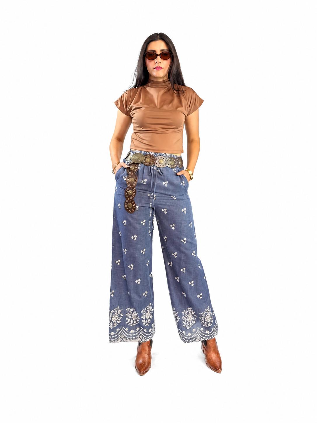 PANTALON BORDADO