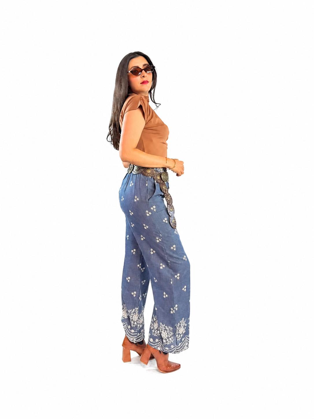 PANTALON BORDADO