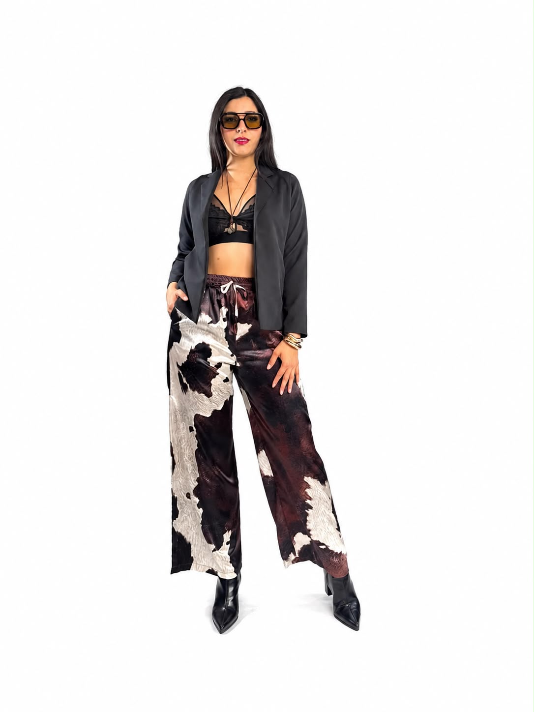 PANTALON SATIN VACA