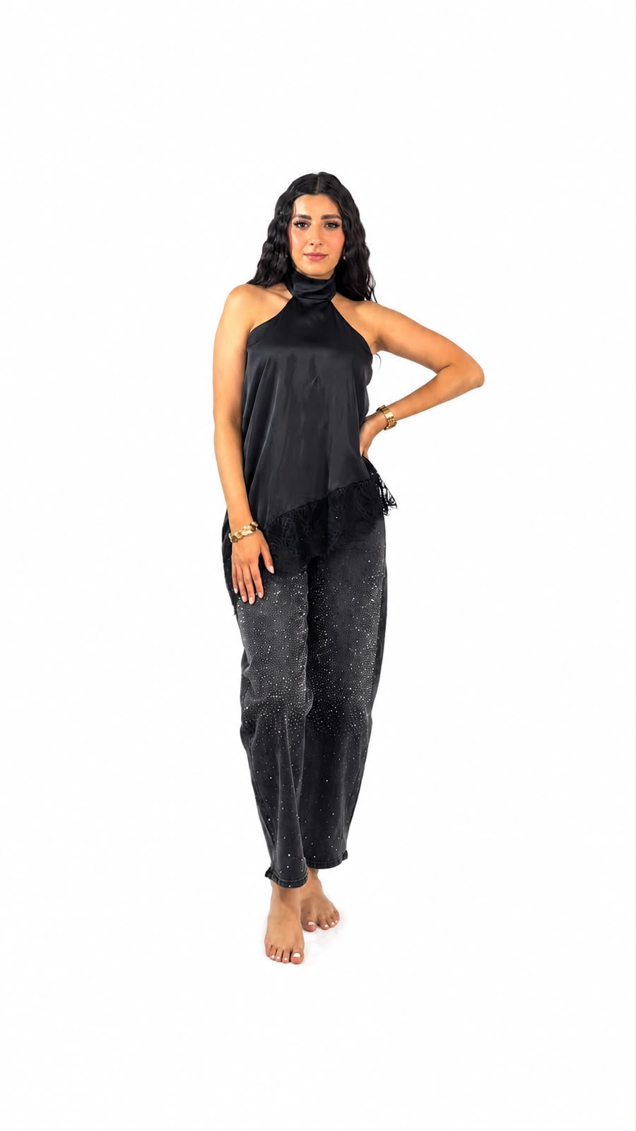 BLUSA SESGADA LARGA
