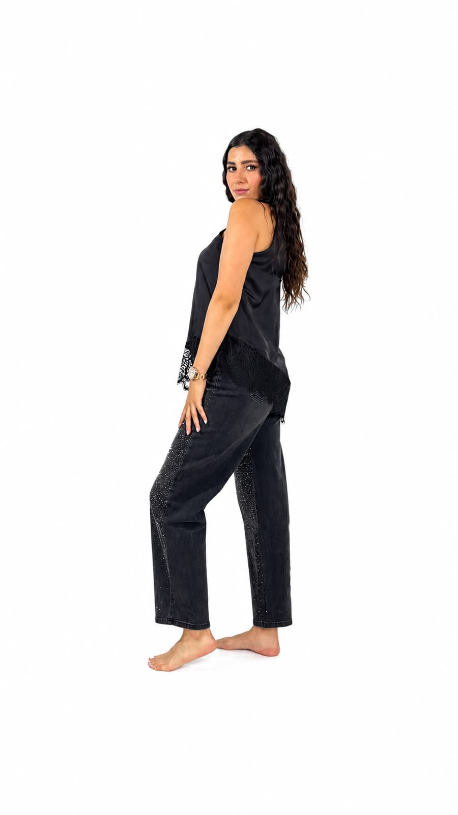 BLUSA SESGADA LARGA