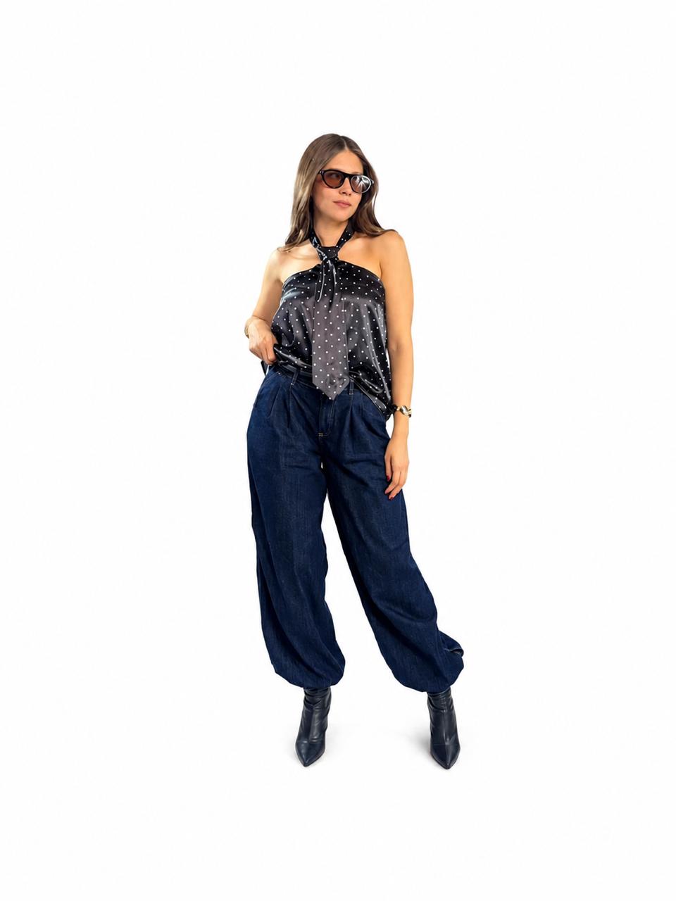 BLUSA CORBATA PUNTOS