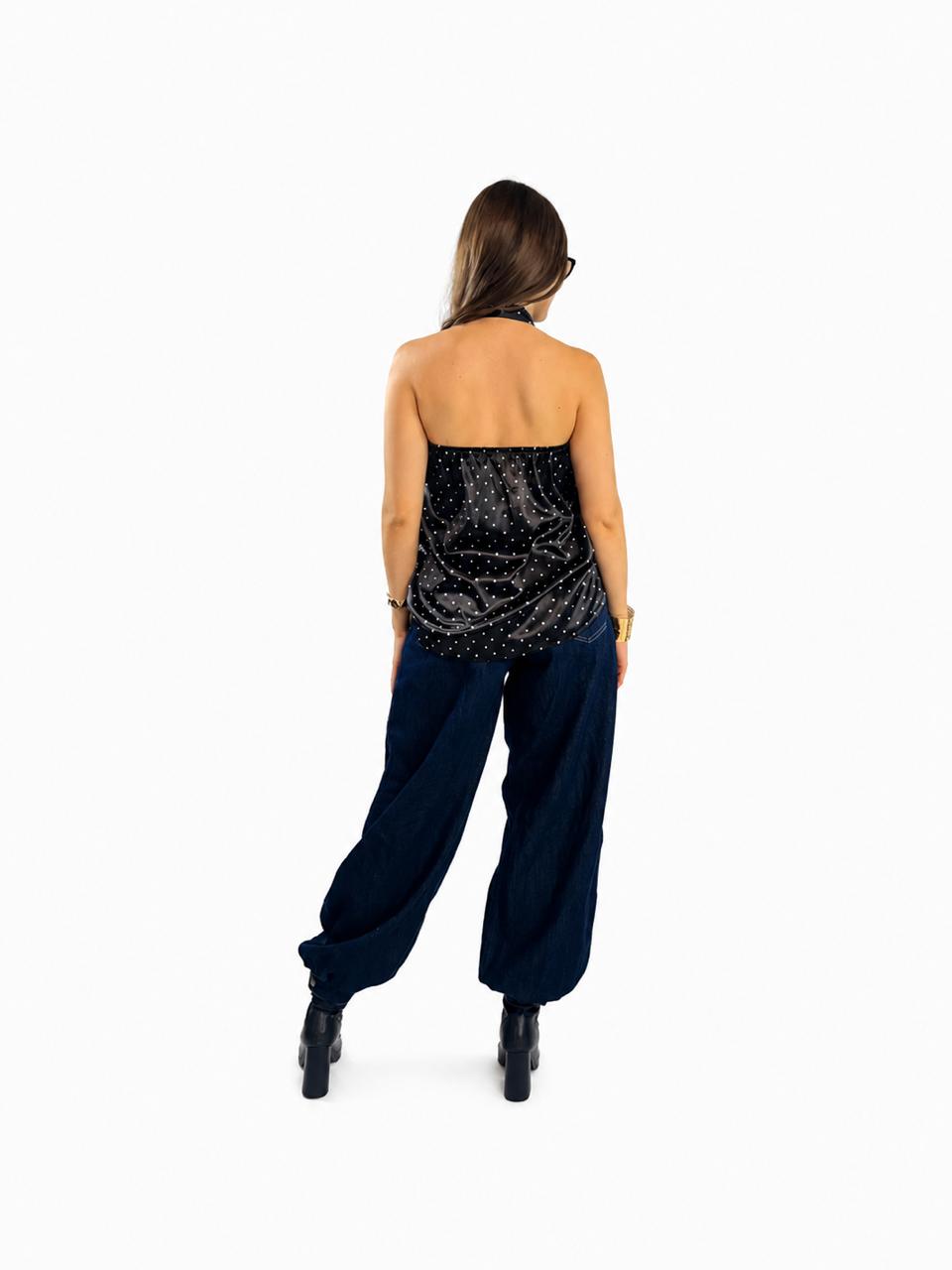 BLUSA CORBATA PUNTOS