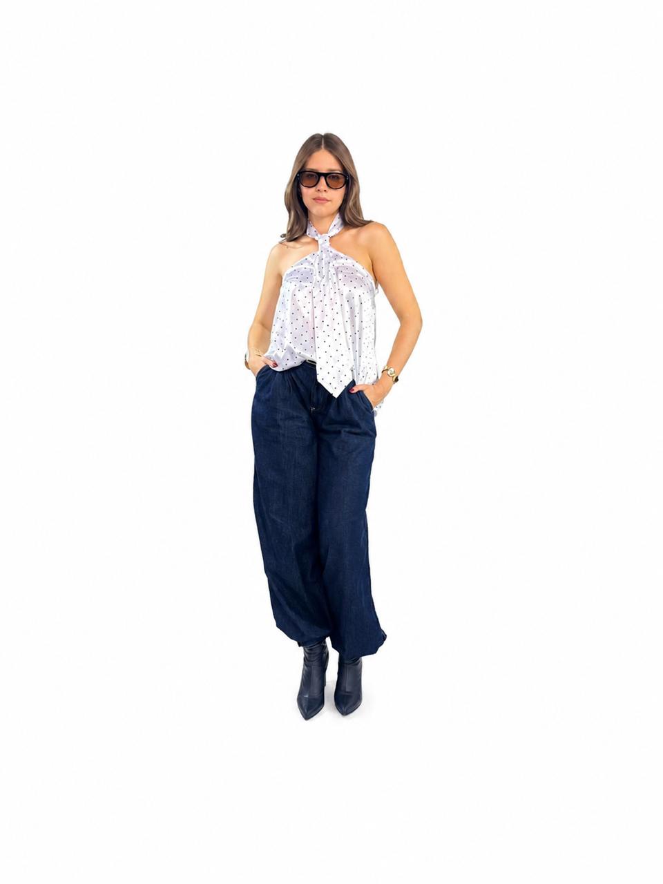 BLUSA CORBATA PUNTOS
