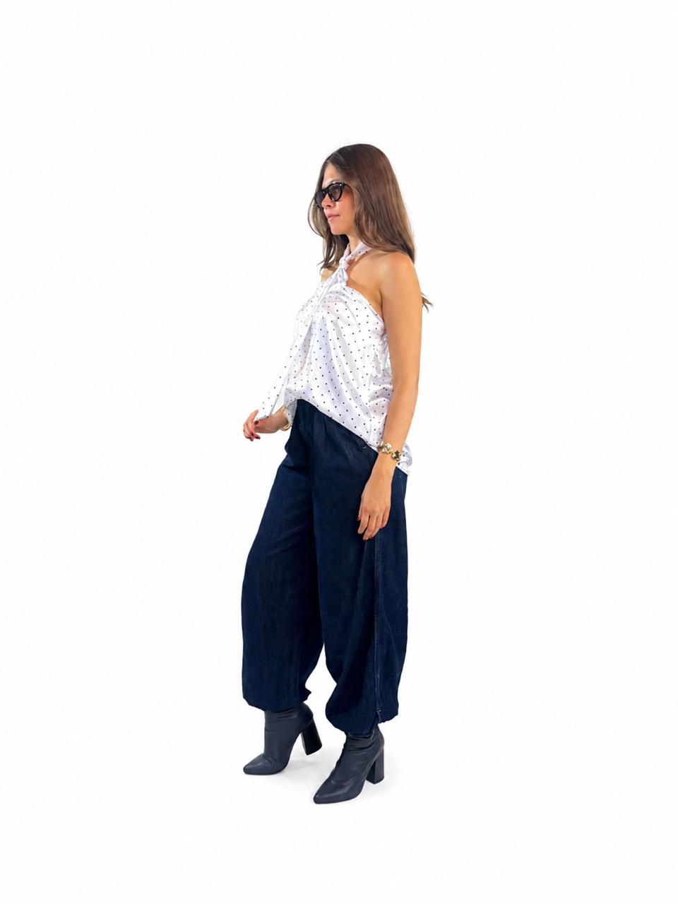 BLUSA CORBATA PUNTOS