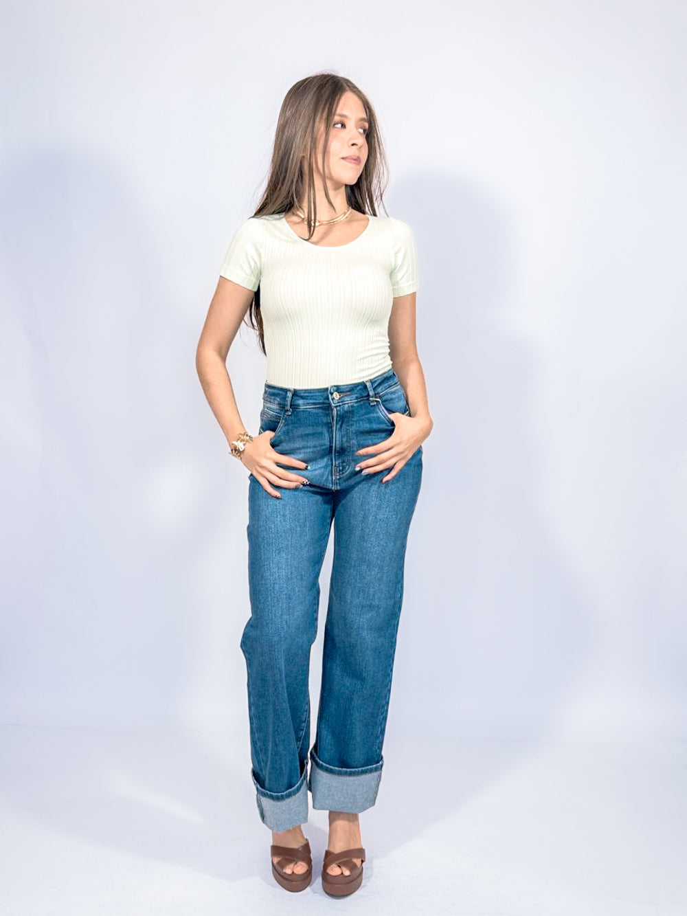 BLUSA LICRA CON DISEÑO CANALES