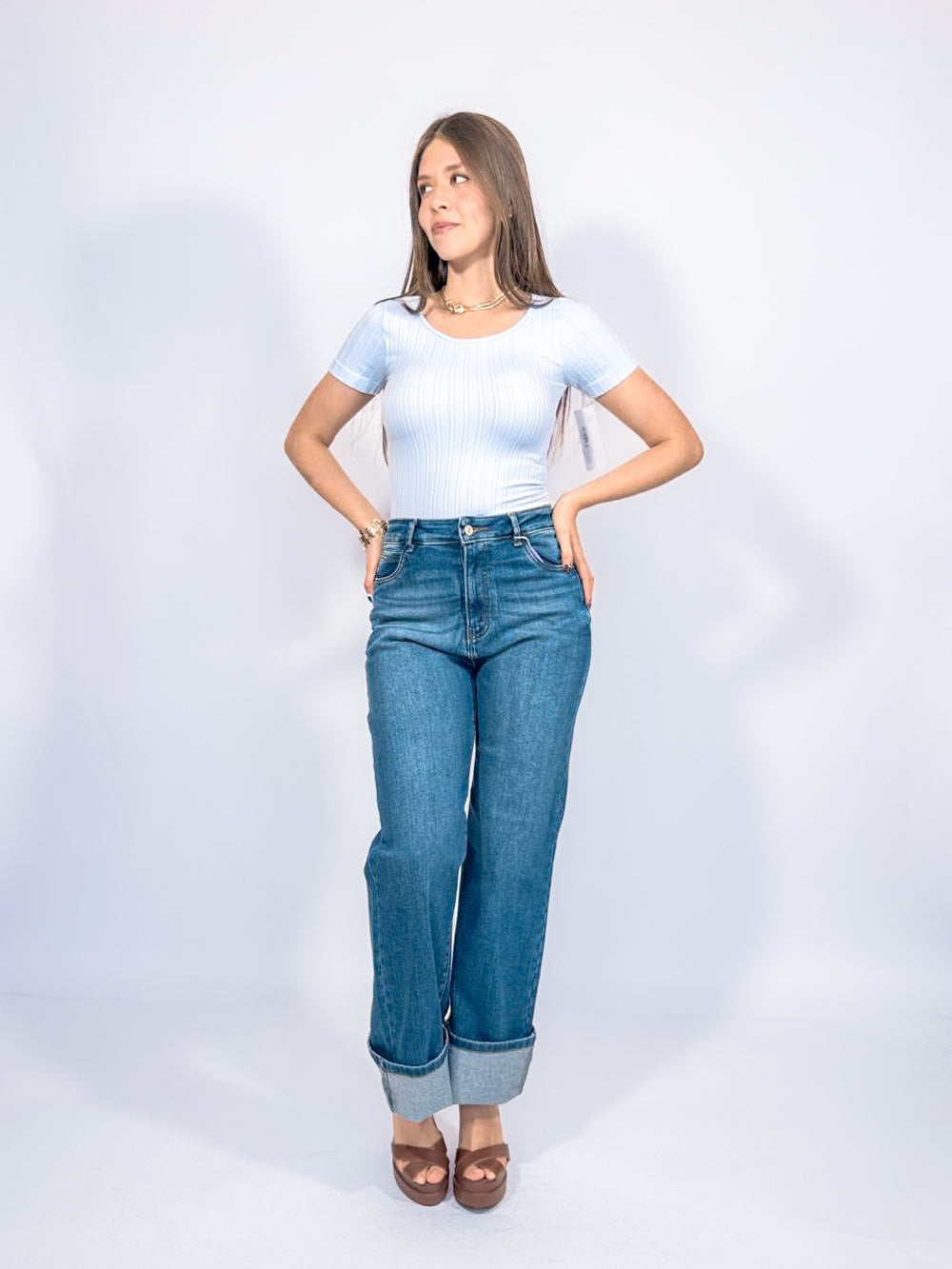 BLUSA LICRA CON DISEÑO CANALES