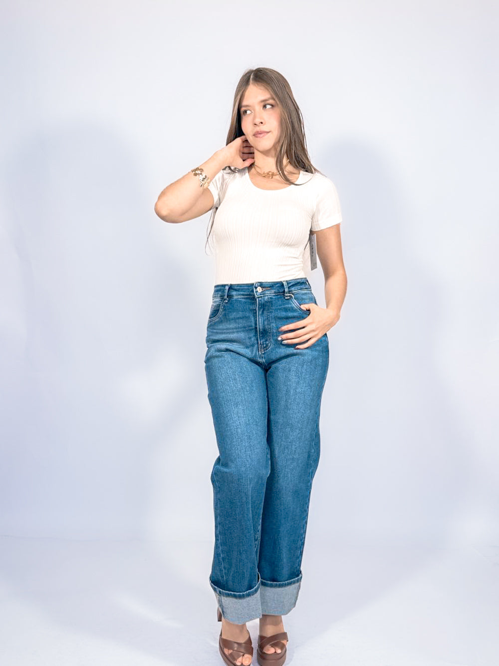 BLUSA LICRA CON DISEÑO CANALES